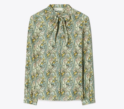 TORY BURCH（トリー バーチ）　シルク ボウブラウス