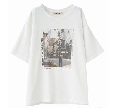 COCO DEAL（ココディール）　フォトグラフィックTシャツ
