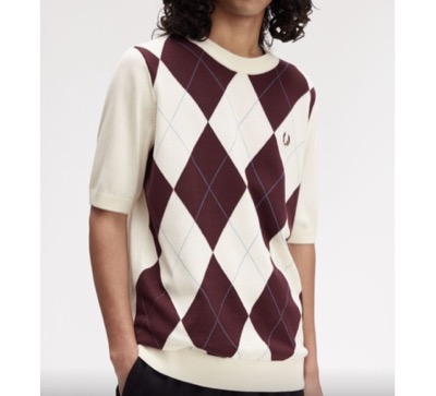 FRED PERRY（フレッドペリー）　アーガイルニットTシャツ
