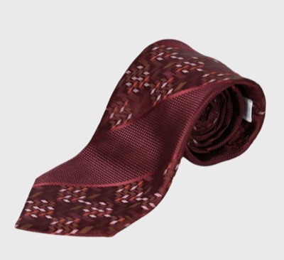 SEIWA(セイワ) KINSHOKUネクタイ ジオメストライプ・ワイン