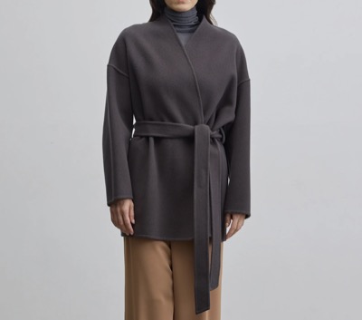 SOÉJU（ソージュ）　ウールリバーミディコート