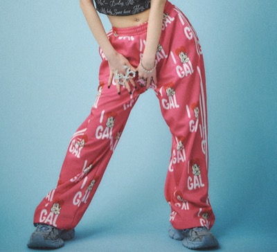 GALFY（ガルフィー）　I LOVE GAL ジャージパンツ