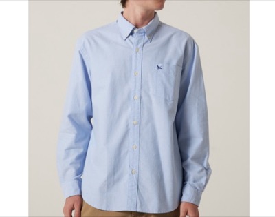 Eddie Bauer（エディーバウアー）　オックスフォード 刺繡 ボタンダウンシャツ