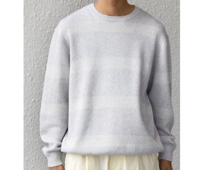 SHIPS any（シップス エニィ）　コットン カシミヤ スウェットライク ニット