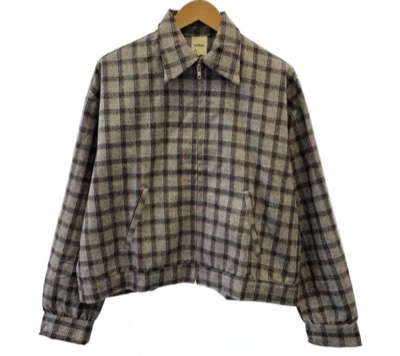 Badhiya（バディーヤ）　Zip blouzon-check wool