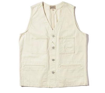 PHERROW'S（フェローズ）　COTTON WORK VEST 25S-PDW1