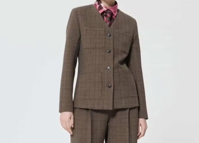 TARA JARMON(タラジャーモン) トーププリンスオブウェールズチェックジャケット