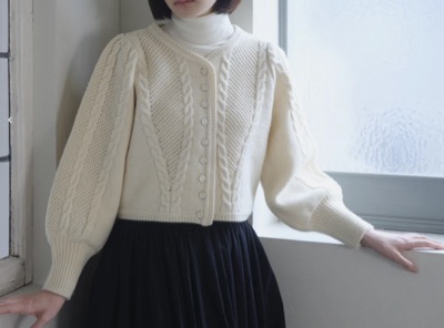 foufou(フーフー) ローゲージクラシカルカーディガン