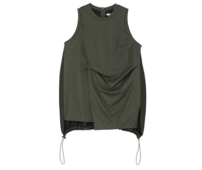 UN3D.(アンスリード) DRAPE COCOON TOP