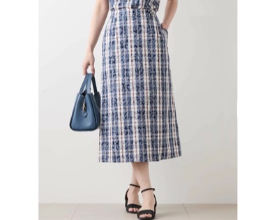 NEWYORKER(ニューヨーカー) ペイズリーニューヨーカータータン ラップ風スカート