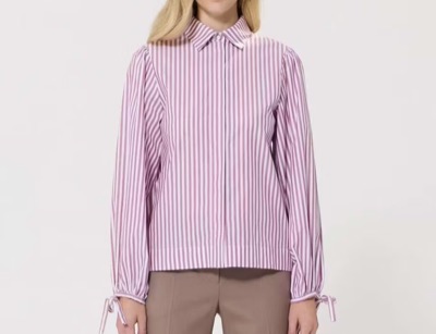 TARA JARMON(タラ ジャーモン) ワイドストライプブラウス