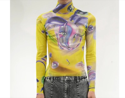 BALMUNG(バルムング) グラフィックメッシュトップ