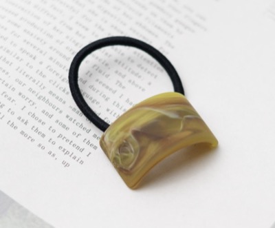 ARCHIVER（アーカイバ）　マーブルプレートヘアゴム