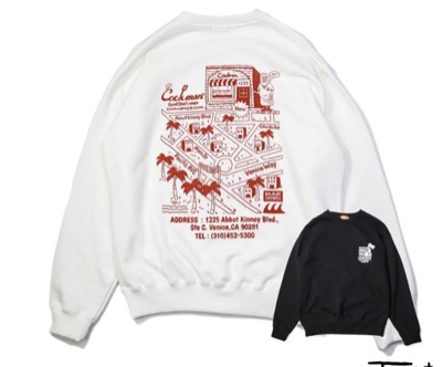 COOKMAN（クックマン）　Sweat shirts TMpaint Abbot Kinney