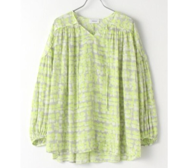 MOGA（モガ）　割繊デシンシャドーチェックptトップス