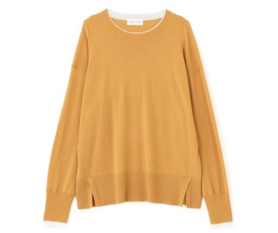 human woman（ヒューマンウーマン）　ハイゲージバイカラーハイネックプルオーバー