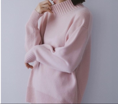 23区　【洗える】カシミヤブレンド ハイネック ニット