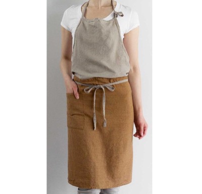 Lino e Lina（リーノ・エ・リーナ）　リネンフルエプロン　カリーナ