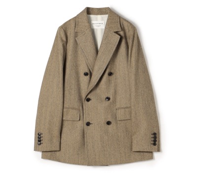 MACPHEE(マカフィー) ウールサキソニー ダブルブレストジャケット