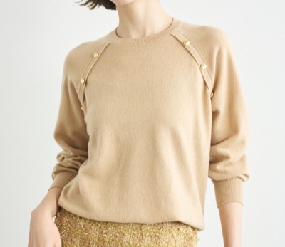 LOUNIE(ルーニィ) カシミヤニットプルオーバー