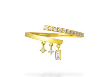 AHKAH(アーカー) シャンデリアスウェイツイスト リング