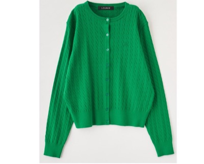 LOUNIE(ルーニィ) ケーブルニットカーディガン