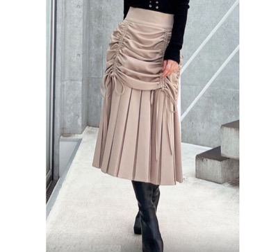 RESEXXY（リゼクシー）　レイヤードプリーツミディスカート
