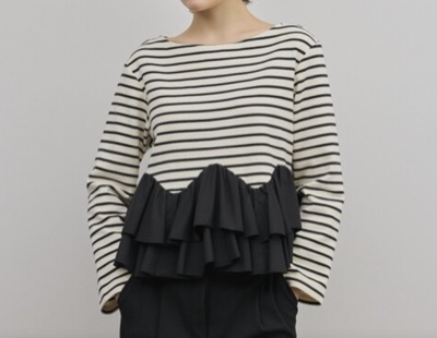 Diagram(ダイアグラム) タフタフリルカットトップ