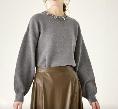 ROPE' PICNIC（ロペピクニック）　ビジューニットプルオーバー