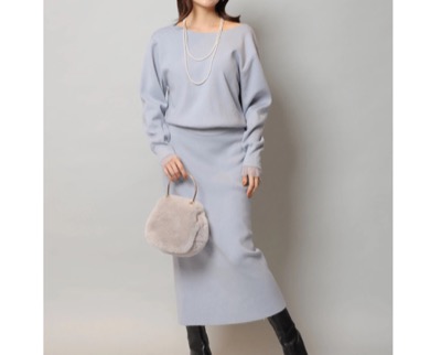 Apuweiser-riche（アプワイザー・リッシェ）　レースレイヤード前後２ＷＡＹニットアップ