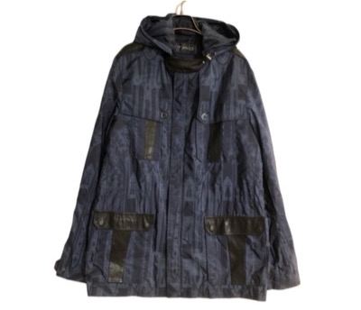 ETRO(エトロ) レザートリム ペイズリー柄マウンテンパーカー