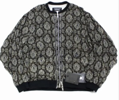 UNDERCOVER(アンダーカバー) ペイズリーラメ総柄SiGCダブルZIPリブブルゾン