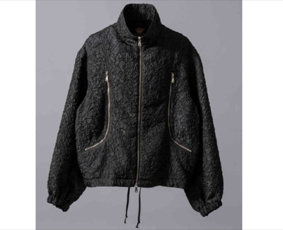 MAISON SPECIAL（メゾンスペシャル）　Prime-Over Curved Zip Stand Collar Blouson