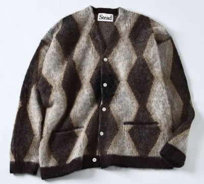 STEAD（ステッド）　モヘア ミックス スクエア カーディガン