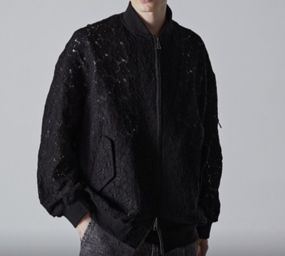 CLEL（クレイル）　Jacquard Lace MA-1 Blouson