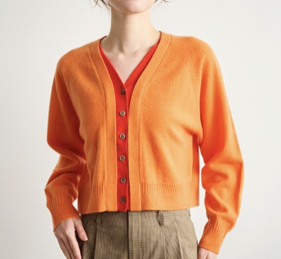 LOUNIE(ルーニィ) レイヤード風ニットカーディガン