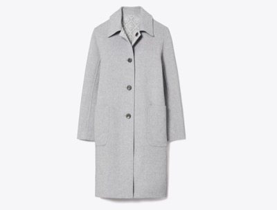 TORY BURCH(トリー バーチ) Tモノグラム ジャガード ウール コート