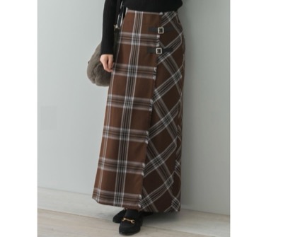 URBAN RESEARCH Sonny Label(アーバンリサーチサニーレーベル) バイアスチェックラップスカート