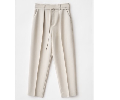 LOUNIE（ルーニィ）　ドライダブルクロスウエストベルトパンツ