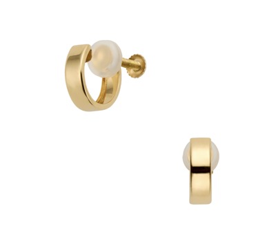 Vendome Aoyama（ヴァンドーム青山）　イエローゴールド フープ イヤリング