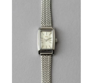 ete（エテ）　ダイヤモンド レクタングルフェイス メッシュベルト ウォッチ