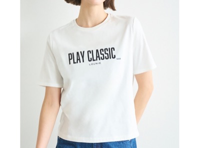 LOUNIE（ルーニィ）　ロゴプリントTシャツ