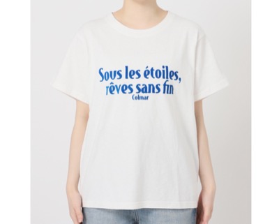 Spick＆Span（スピックアンドスパン）　フロッキーロゴスラブTシャツ