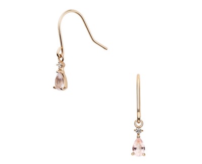 Vendome Aoyama（ヴァンドーム青山）　ローズクォーツ ピアス