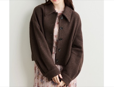 COCO DEAL（ココディール）　ブークレステンカラーショートコート