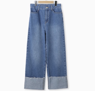 Mylanka（ミランカ）　ロールアップストレートデニムパンツ