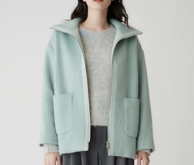 Mylanka(ミランカ) 2WAYカラーミドル丈シャギーコート