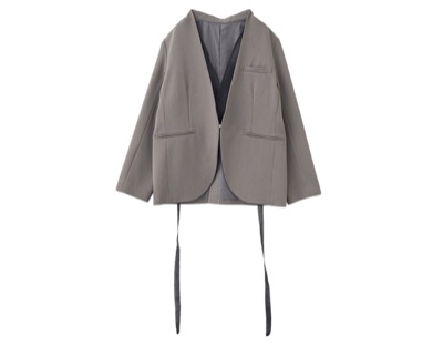 Aimeine（エメイン）　シアードッキングノーカラージャケット