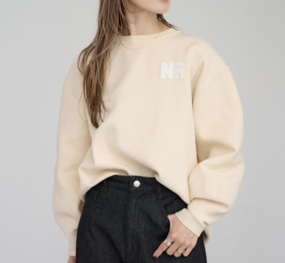 Bonjour Sagan(ボンジュールサガン) NRロゴバレルスリーブニット