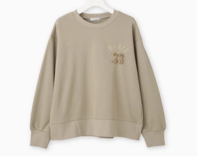 BEATRICE(ベアトリス) ビジュー刺繍スウェット